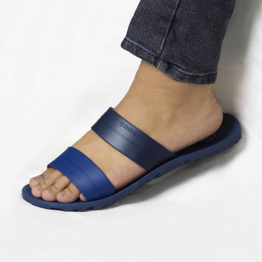 Sandal Slide Slip On Pria Bahan Full Karet Rubber Anti Licin Dan Tali Tidak Mudah Putus - Dakota All Varian Original Sendal Camou