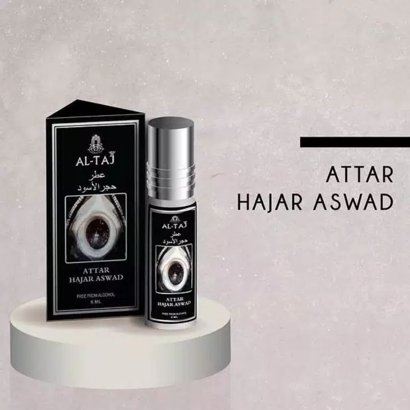 parfum altaj Attar hajar Aswad ORI import KSA rollon 6ml
