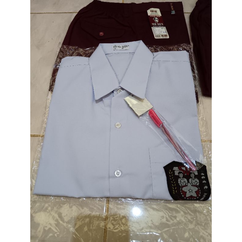 BAJU KEMEJA PUTIH SD LENGAN PENDEK MR BEN