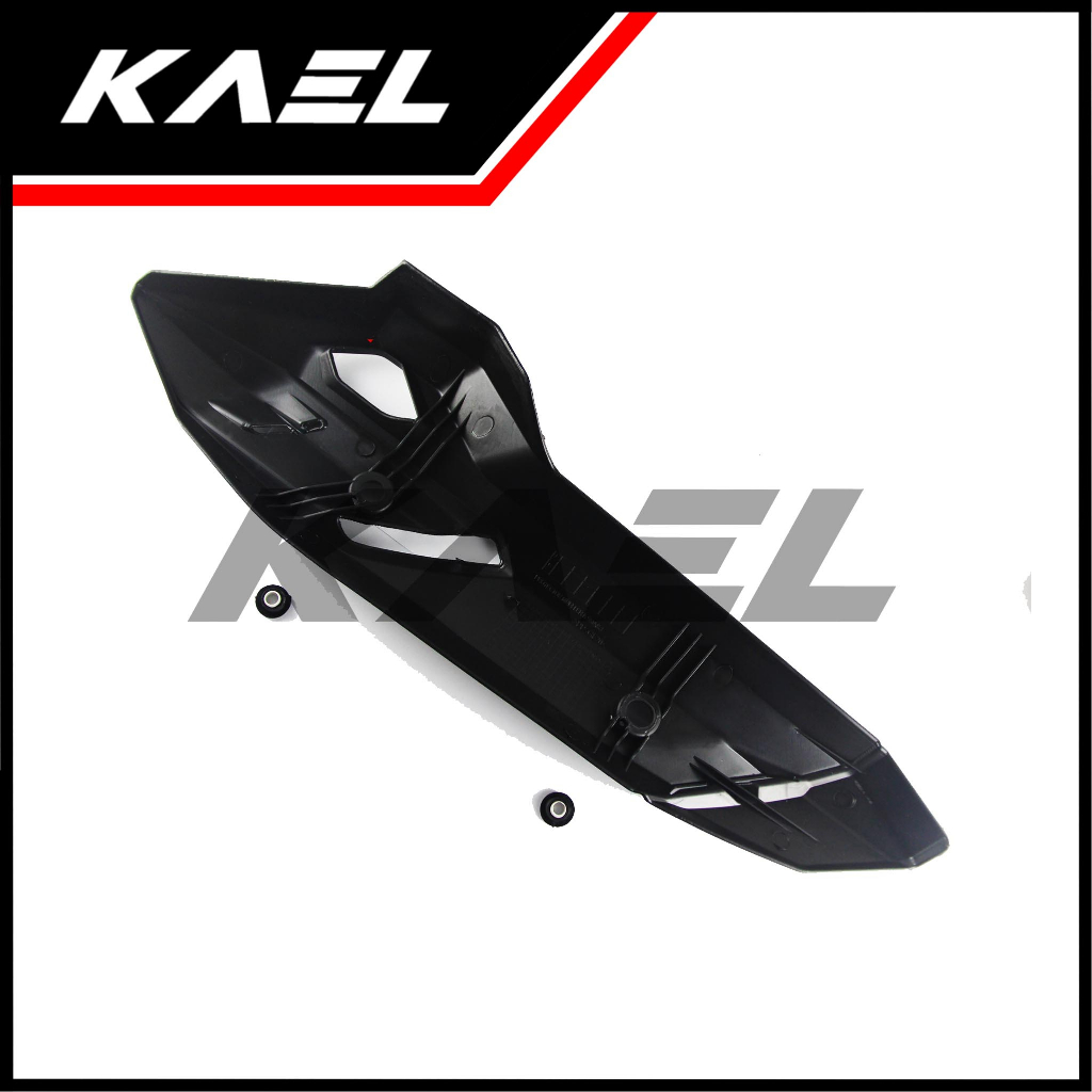 Cover Knalpot Honda Vario 125-150 New LED eSP 2015-2017 Hitam Polos Tutup-Tameng-Pelindung Kenalpot-Muffler-Exhaust