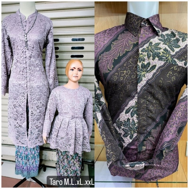 Couple kebaya kondangan/Set couple pasangan navy/Kebaya modern Couple keluarga