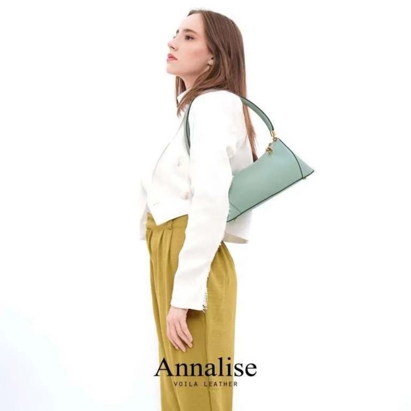 Tas kulit Hobo Voila Annalise Hijau Sage