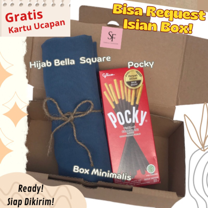 

HAMPERS/KADO/GIFTBOX HIJAB SEGIEMPAT HADIAH ULANG TAHUN WISUDA PERNIKAHAN PAKET HEMAT