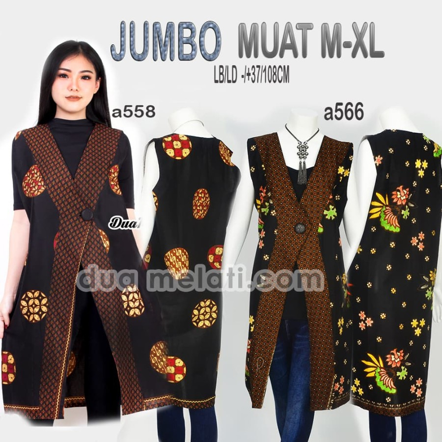 Outer batik wanita atasan blouse batik A524