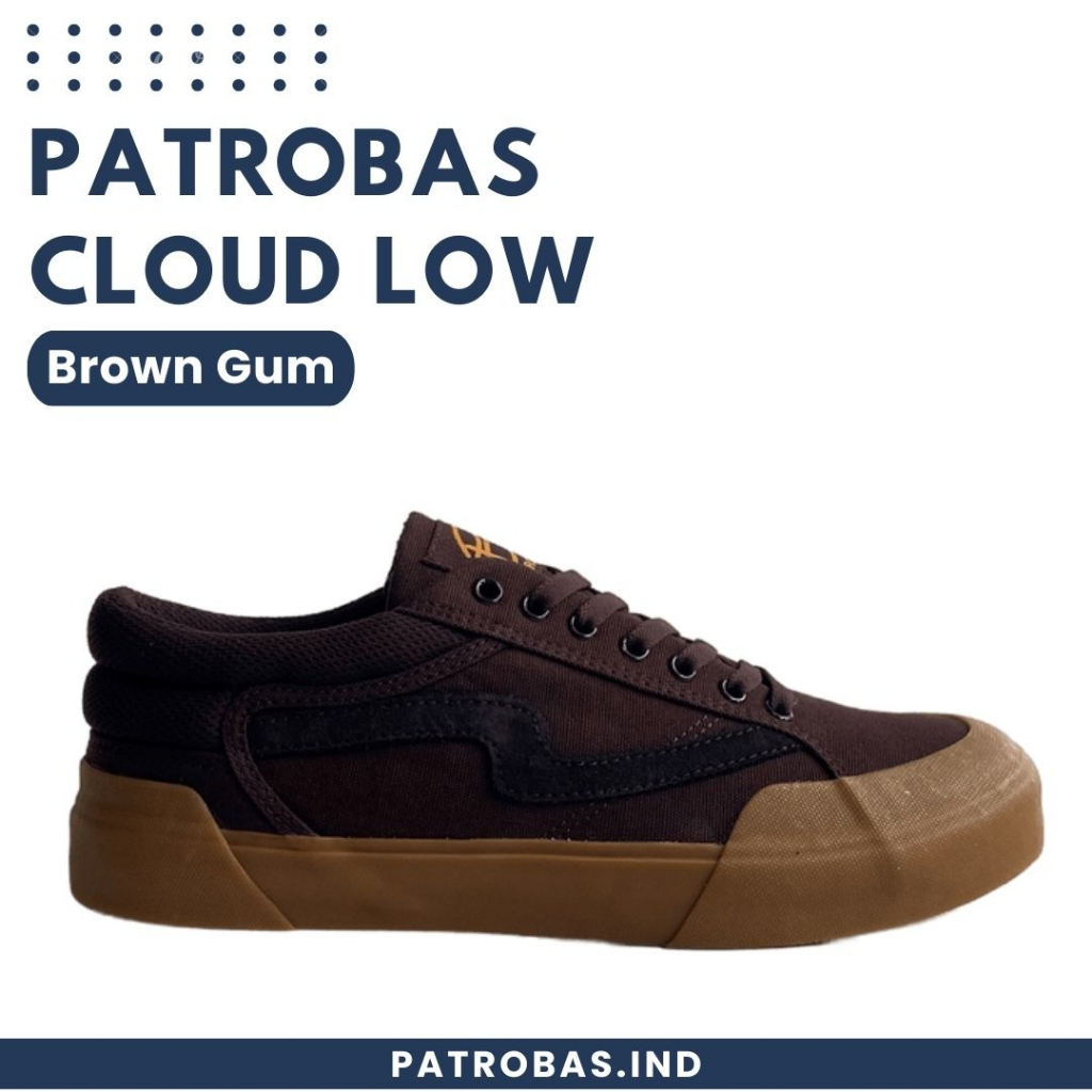 Patrobas Cloud Low Brown Gum Original Sepatu Patrobas Petrobas Coklat Gum