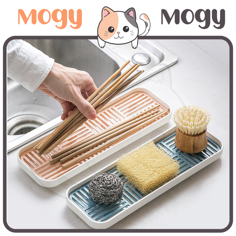 MOGYMOGY HL0532 Nampan Plastik Serbaguna Nampan Pengering Gelas Cangkir Piring Mangkuk Buah Tempat Tatakan