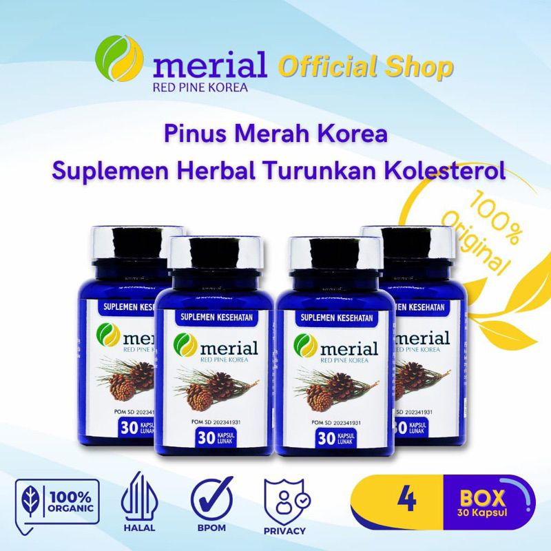 Merial Red Pine Korea - Bundling Package / Hancurkan Plak Kolesterol