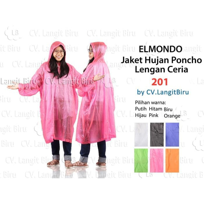 Jas Hujan Elmondo Ceria 201 Ponco Lengan