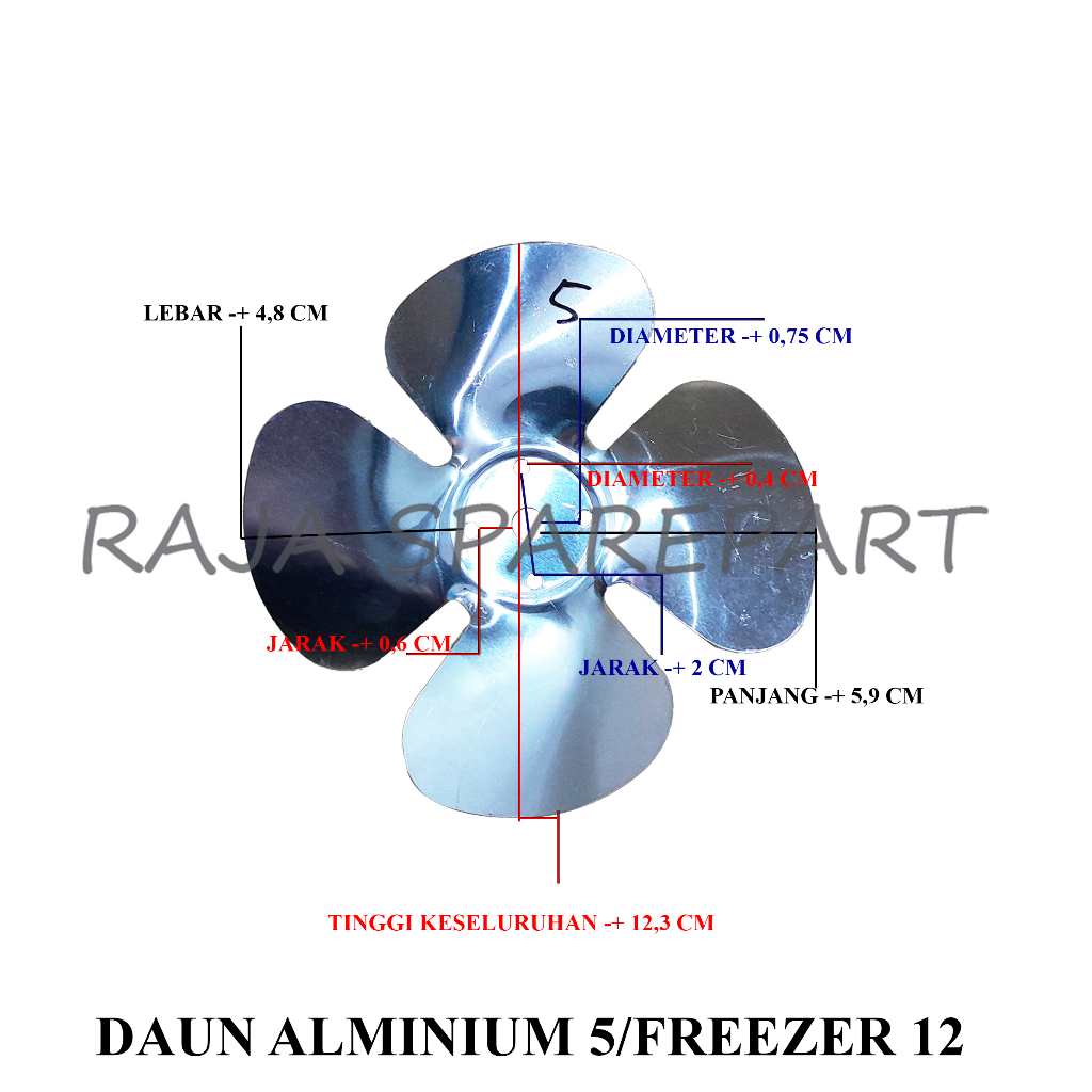 Daun Fan Kipas ALMUNIUM 5