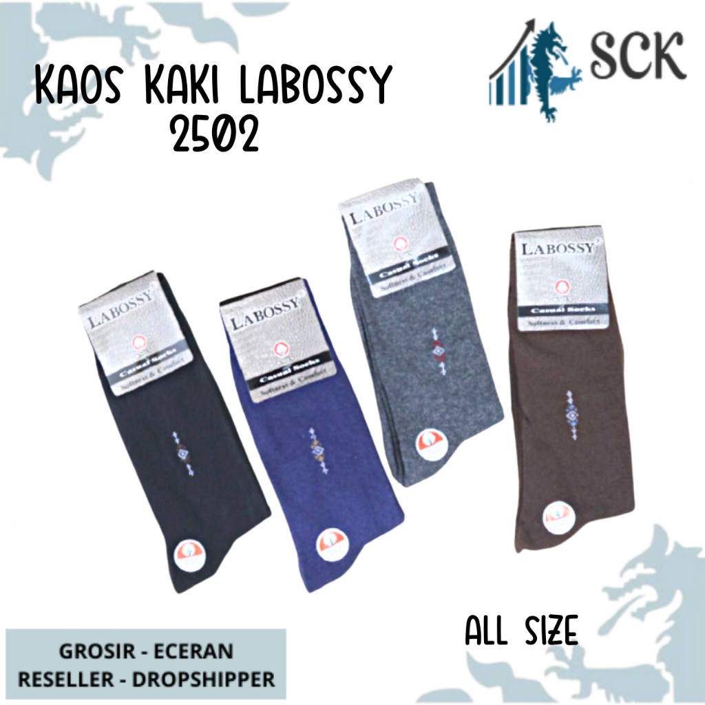 Kaos kaki Pria LABOSSY 2502 2503 2504 2505 2506 /Kaos kaki kerja Pria - sckmenwear GROSIR