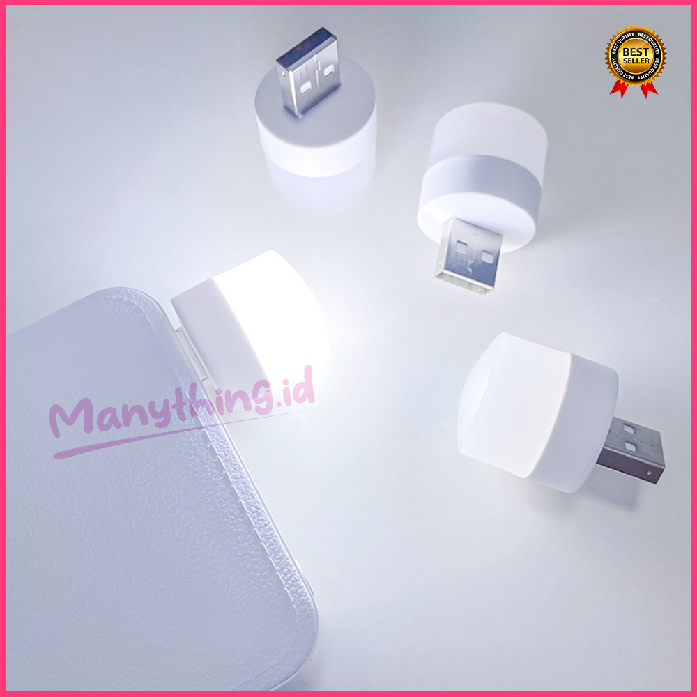 MANYTHING LAMPU MINI LED USB NIGHT LIGHT PORTABLE LAMPU BACA TIDUR / TRAVEL KECIL / LAMPU LED EMERGENCY LAMPU