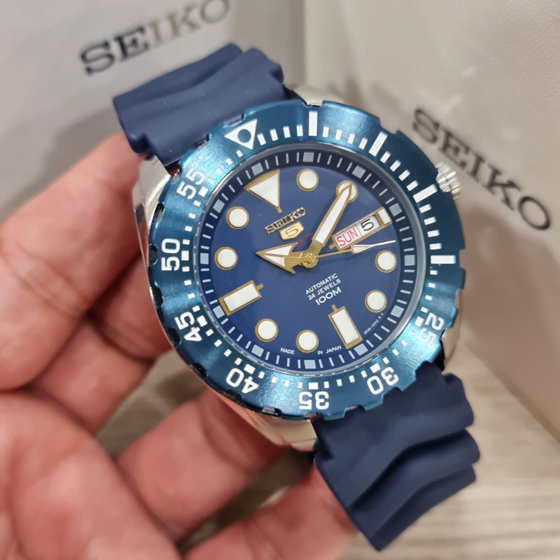 jam tangan pria SEIKO 5 SPORT,ori bm,automatic strap rubber