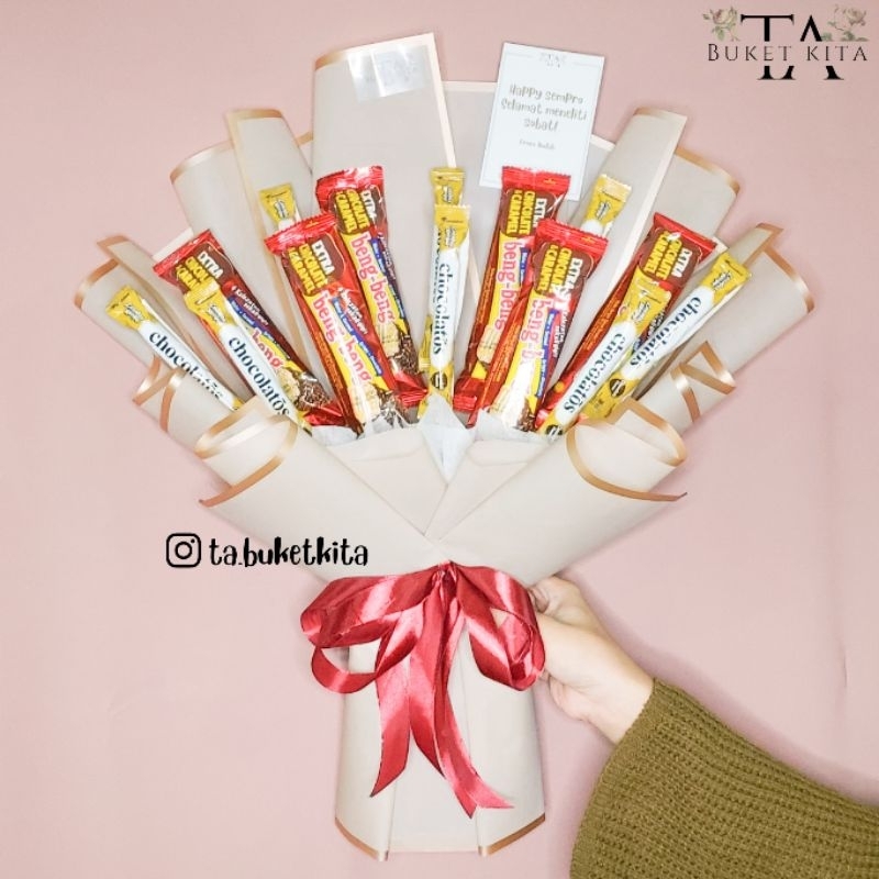 

Buket Snack Bengbeng + Chocolatos | Buket Makassar | TA Buket Kita | tabuketkita