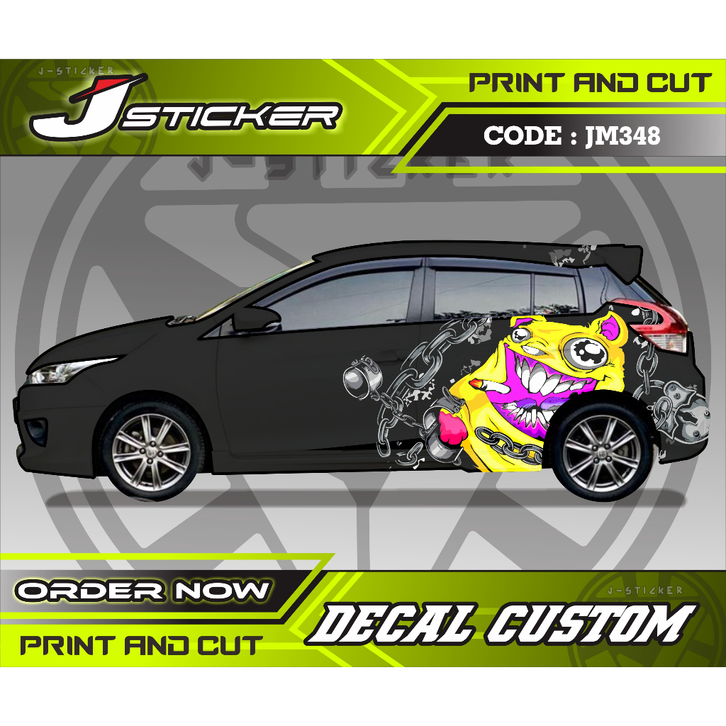 sticker printing highres mobil brio jazz agya ayla baleno