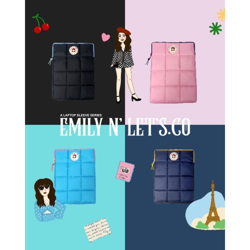 FREE Sticker EMILY in Paris Laptop Sleeve 13 inch 14 inch Waterproof by Let's.Co