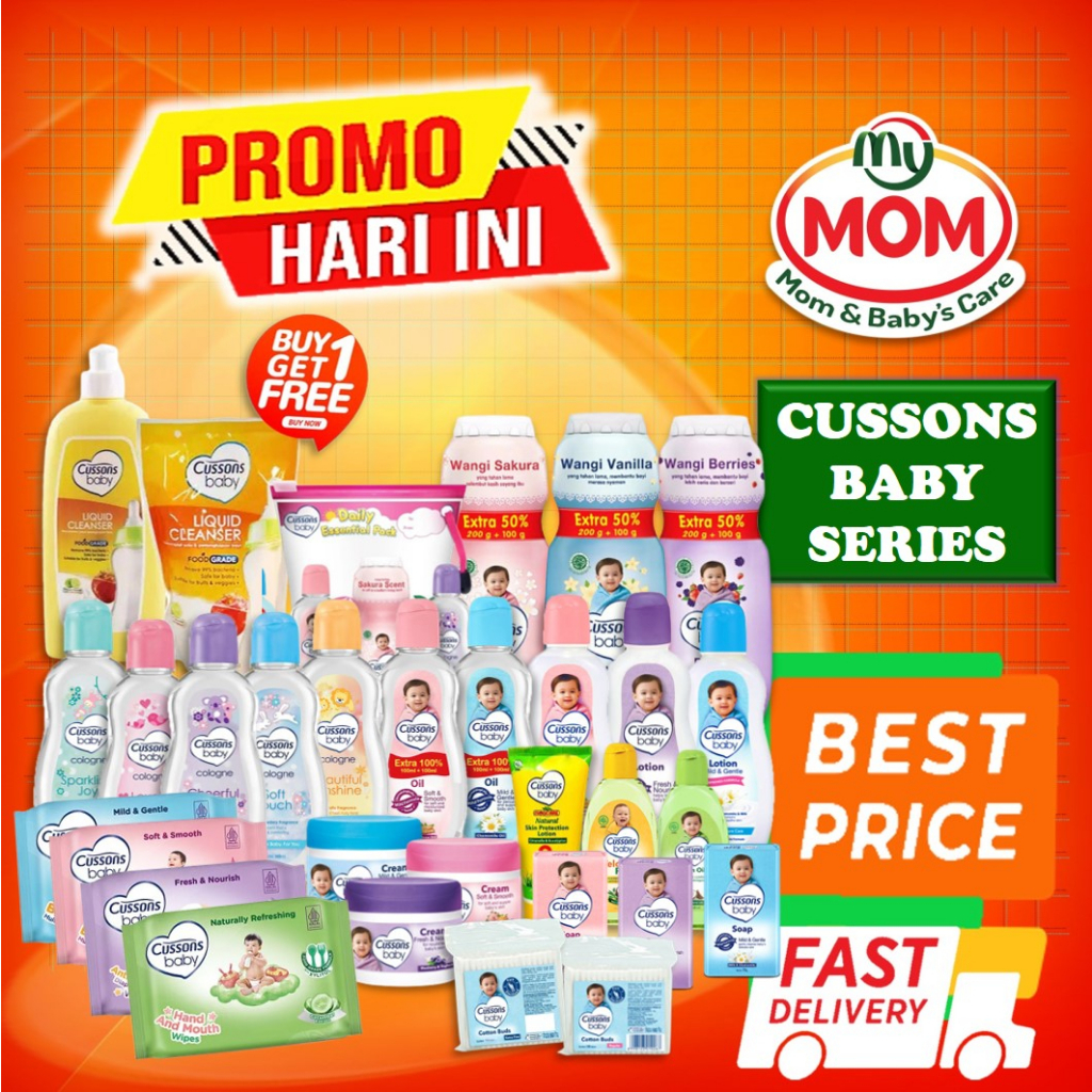 [BPOM] Cussons Baby Hair Lotion 50ml+50ml / Cusson Hair Lotion Bayi / MY MOM