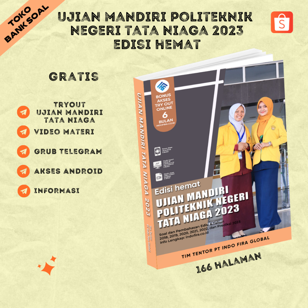 

New! Buku TERBARU UJIAN MANDIRI POLITEKNIK NEGERI TATA NIAGA 2024 (Edisi Hemat)
