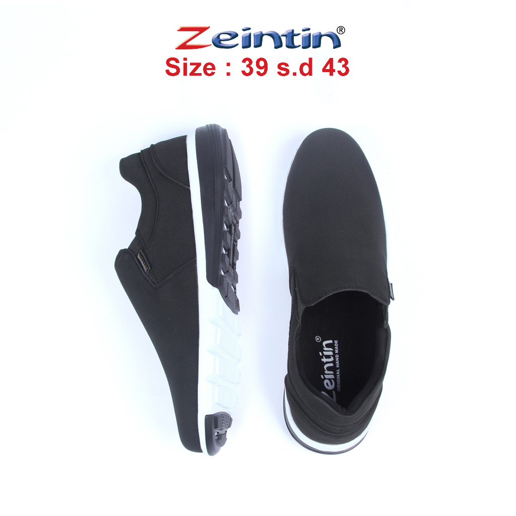 Zeintin - Sepatu Sneakers Pria Zeintin Slip on Pria Sepatu Kasual Original Zeintin BJ