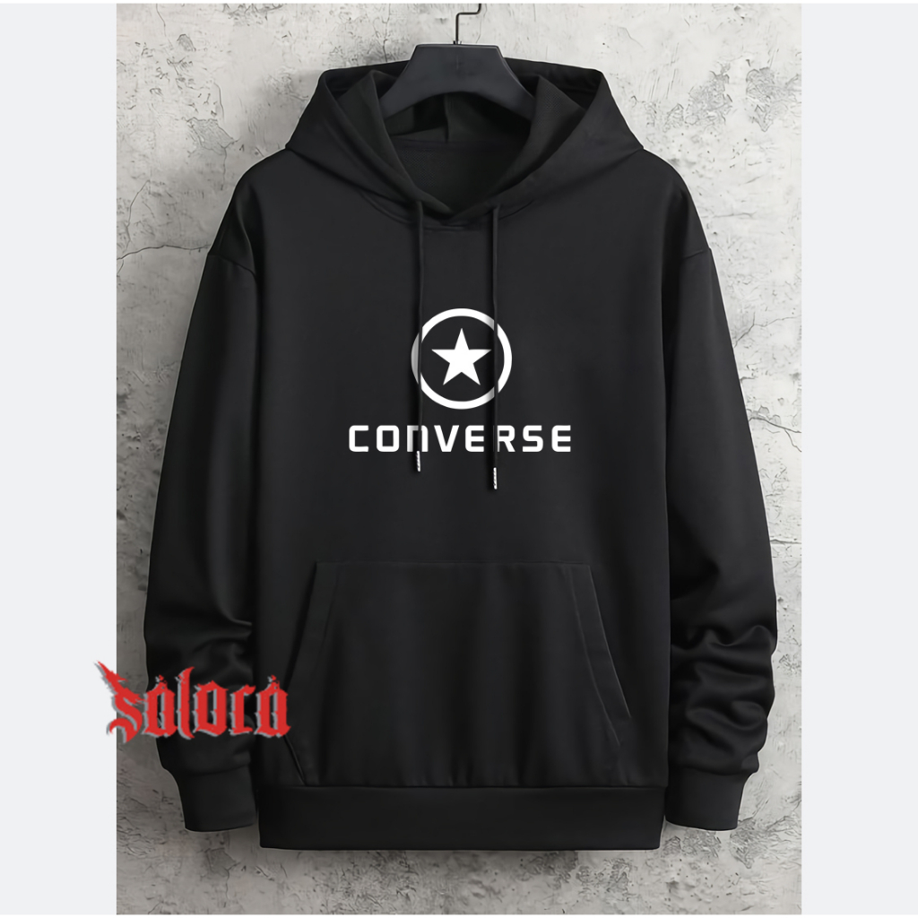 VASPLY Jaket Sweater Hoodie Pria Wanita Converse Series Ukuran M L XL XXL