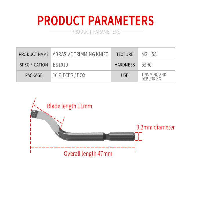 Alat Deburring Tepi Besi Pipa NB1100 BS1010 Blade Scrapper Handle Ergonomis Portable Material Berkualitas