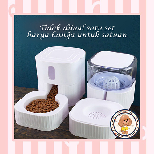 Brand New Per 1 Pcs Model Dispenser Makan Dan Minum Automatic Untuk Anjing Dan Kucing