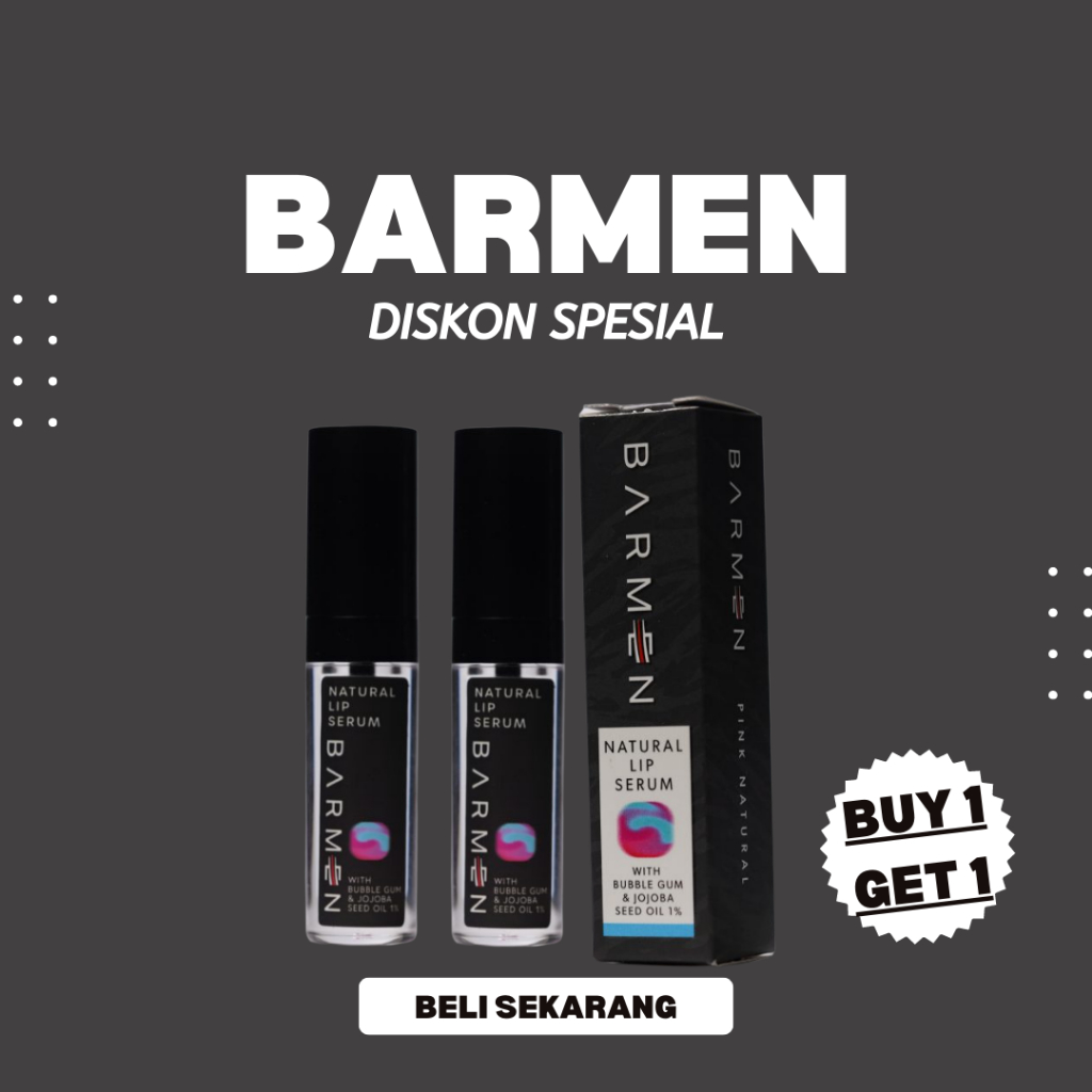 Barmen Natural Lip Serum Mengatasi Bibir Hitam Pada Pria