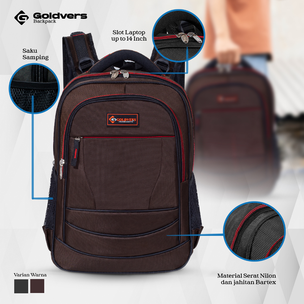 Tas Ransel Sekolah Pria Wanita Tas Kerja Tas Laptop Kuliah Backpack Remaja Dewasa- Indoraya Store