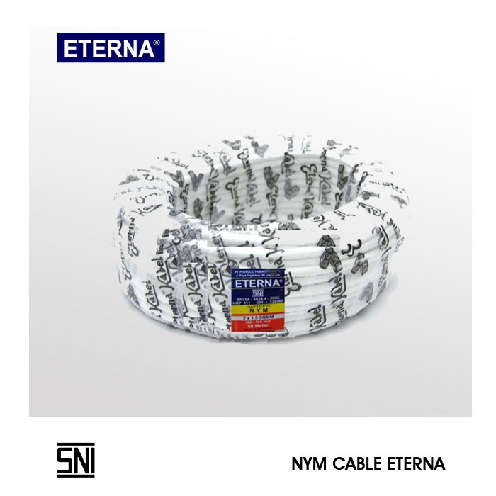 Kabel Listrik Eterna 2x2,5 mm Kawat Tembaga Murni (Permeter)