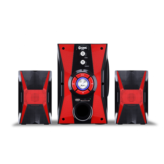 GMC Bluetooth Multimedia Speaker Aktif 55W RMS - FM Radio - Active Subwoofer System 2.1 Channel 888K