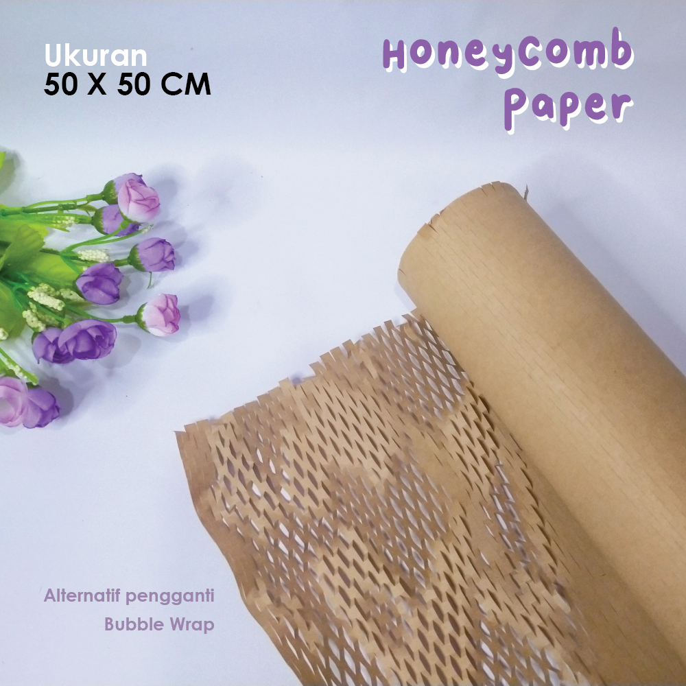 

(50 X 50 CM) Paper Wrap Honeycomb / Alternatif Bubble Wrap / Eco friendly packing