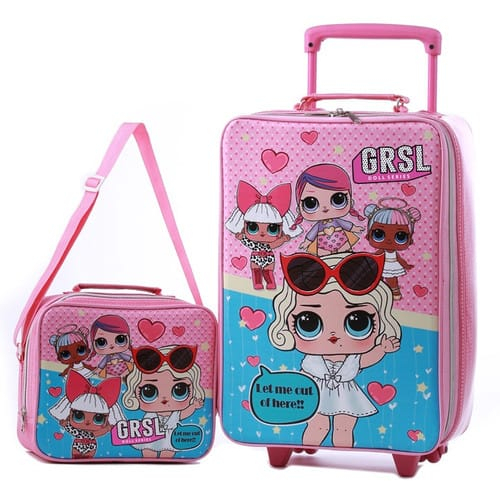 (pb6-shop)tas ransel anak troli gratis tempat pensil / Tas Troli Anak TKTas Roda Botol Minum