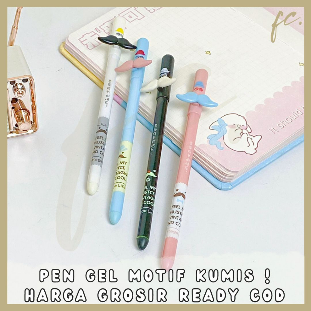 

Erasable Pen / Pulpen Bisa Dihapus Gel Mini Moustache Kumis Kartun Retro Koleksi Import Tinta Biru Aodemei Odemei Odemi Souvenir Hadiah Anak Harga Grosir Ready COD