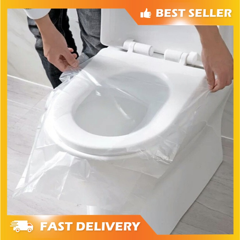 TOILET SEAT COVER ALAS DUDUK CLOSET DISPOSABLE PLASTIK TATAKAN TRAVEL DUDUKAN WC KLOSET