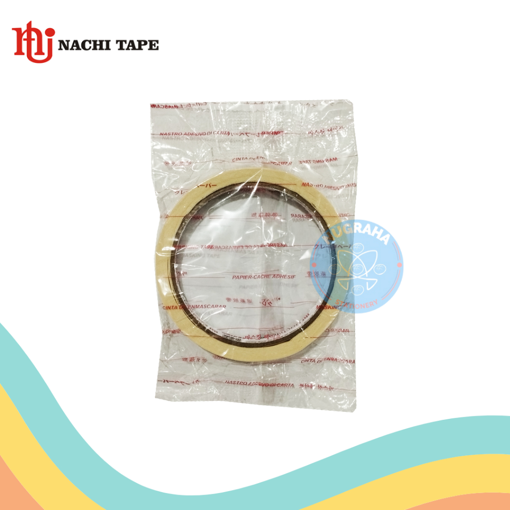 

ISOLASI KERTAS / MASKING TAPE NACHI 12 MM (3 PCS)
