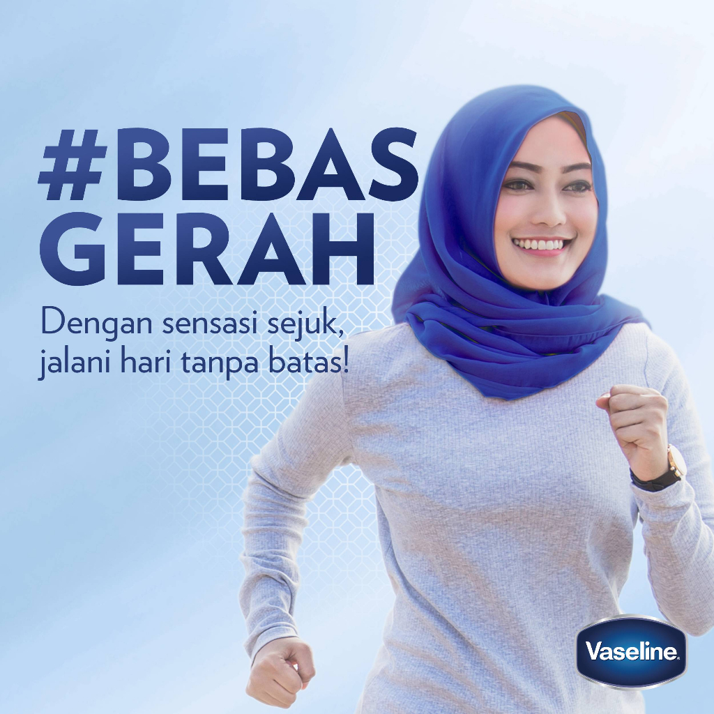 Vaseline Hijab Bright Cooling Body Serum 180ml Twinpack