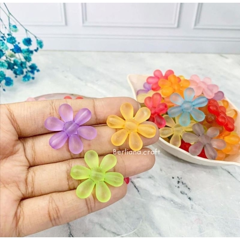 (10 g) Mote Bunga Daisy / Kincir Doff Ice