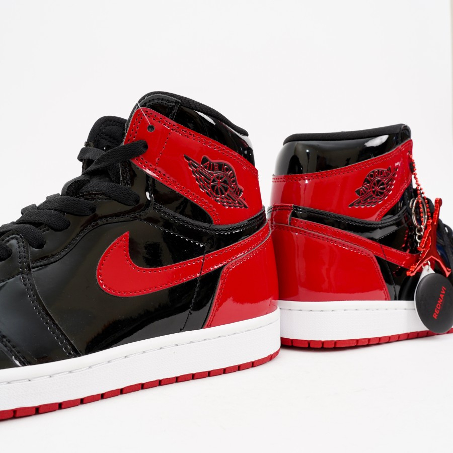 Nike Air Jordan 1 High Patent Bred Banned 2021 Original