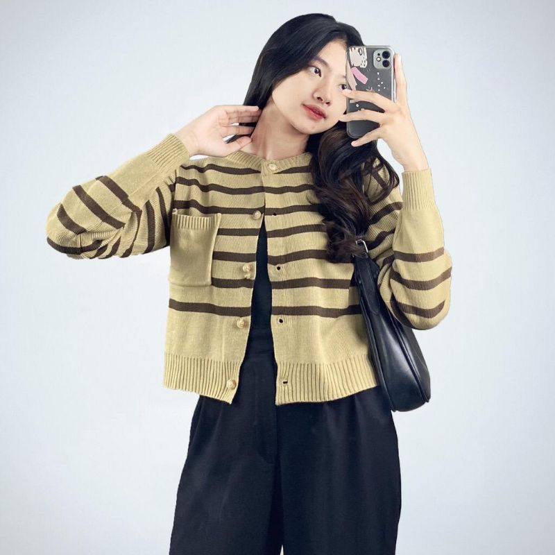 Emira cardigan knit salur