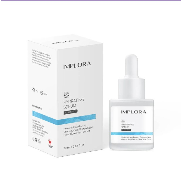 Implora Hydrating Serum 20 ml | Serum Wajah Bpom | Serum Implora | Serum Implora Ori | Serum Glowing