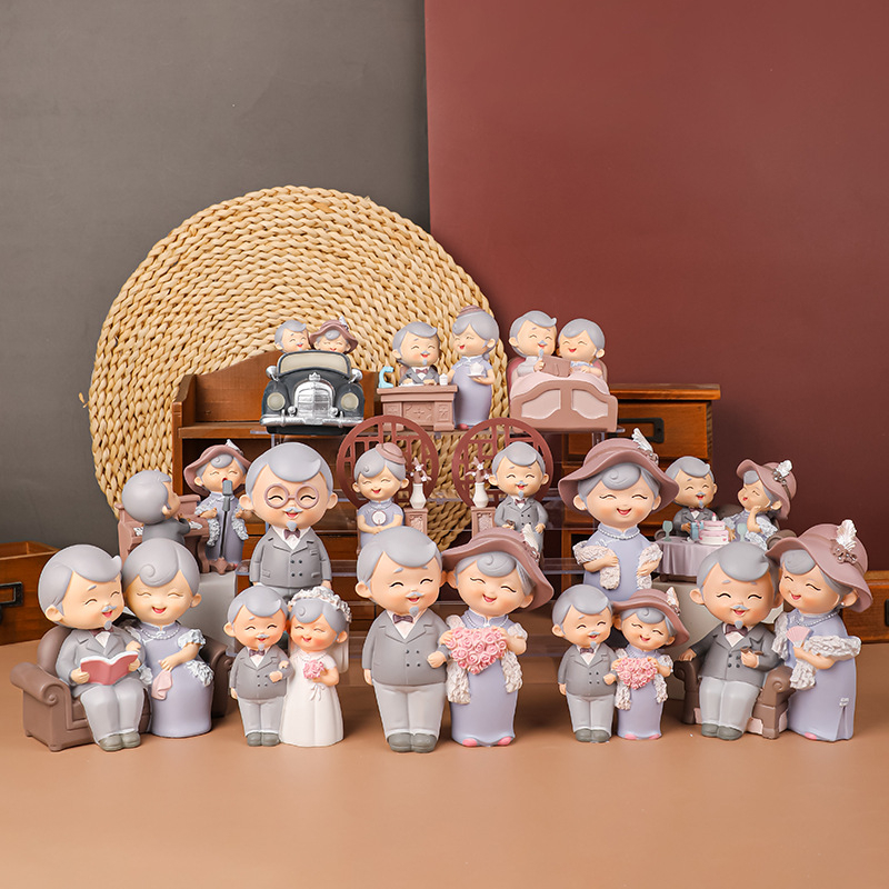 (WPJ-KN) PAJANGAN KAKEK NENEK / PAJANGAN NIKAH / PATUNG COUPLE / DISPLAY / DEKORASI KAMAR WEDDING