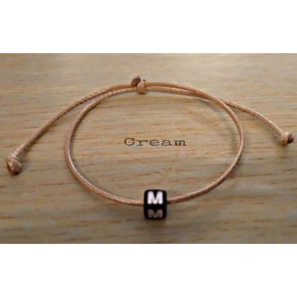 GELANG INISIAL (M-Z) KOREA/GELANG SIMPLE