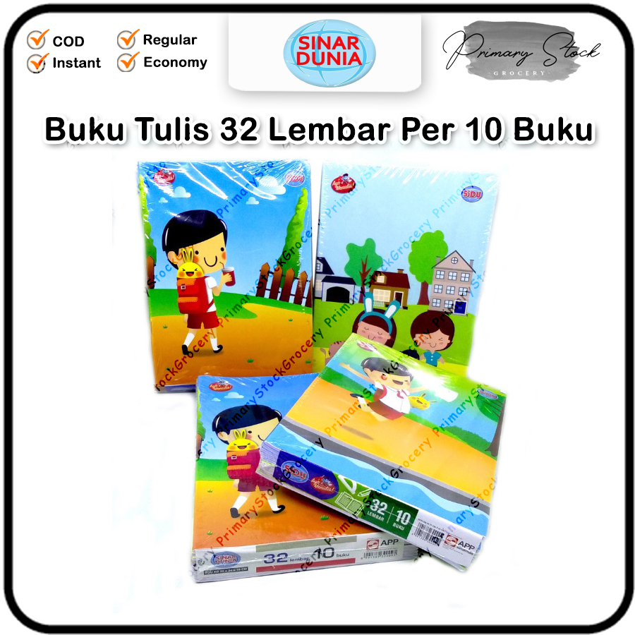 

Buku Tulis Sidu SINAR DUNIA 32 Lembar 1 Pack 10 pcs Buku Pak