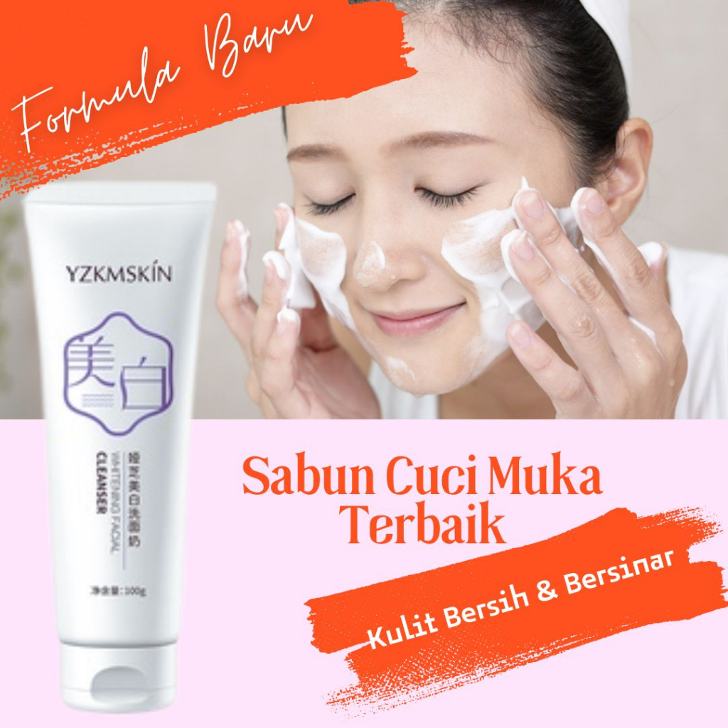 YZKMSKIN Sabun Cair Cuci Muka Korea Pria Atau Wanita Ampuh Mengatasi Kulit Kering Maupun Menghilangkan Jerawat Membandel Di wajah