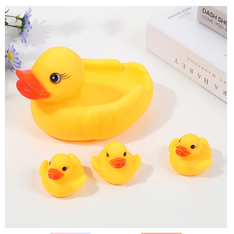 BEBEK MAINAN MANDI BAYI/SATU BESAR TIGA KECIL/MAINAN MURAH BAYI BALITA ANAK BEBEK KARET/HIU KARET/CUTE HAMMER BUNYI | FADHILAH SHOP BJB