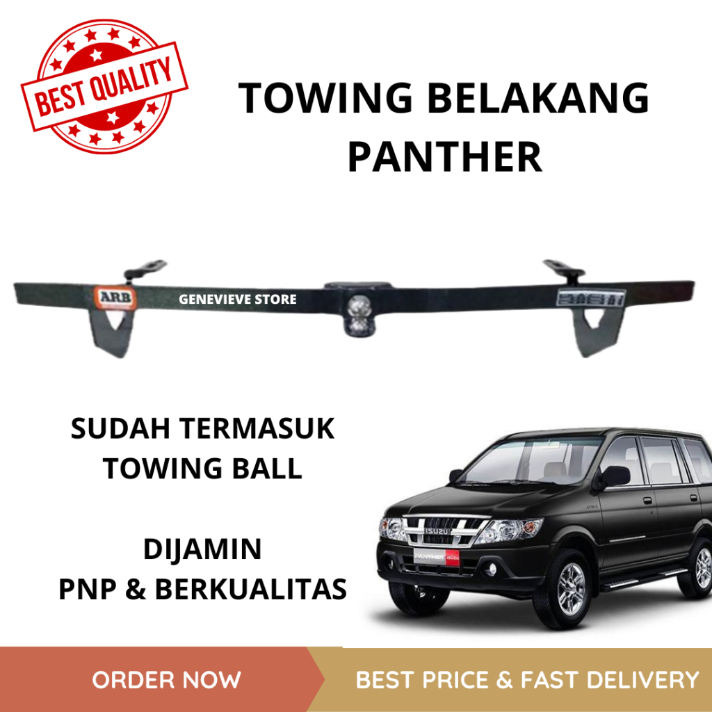 TOWING BAR ARB PANTHER- BESI PELINDUNG BUMPER BELAKANG PANTHER