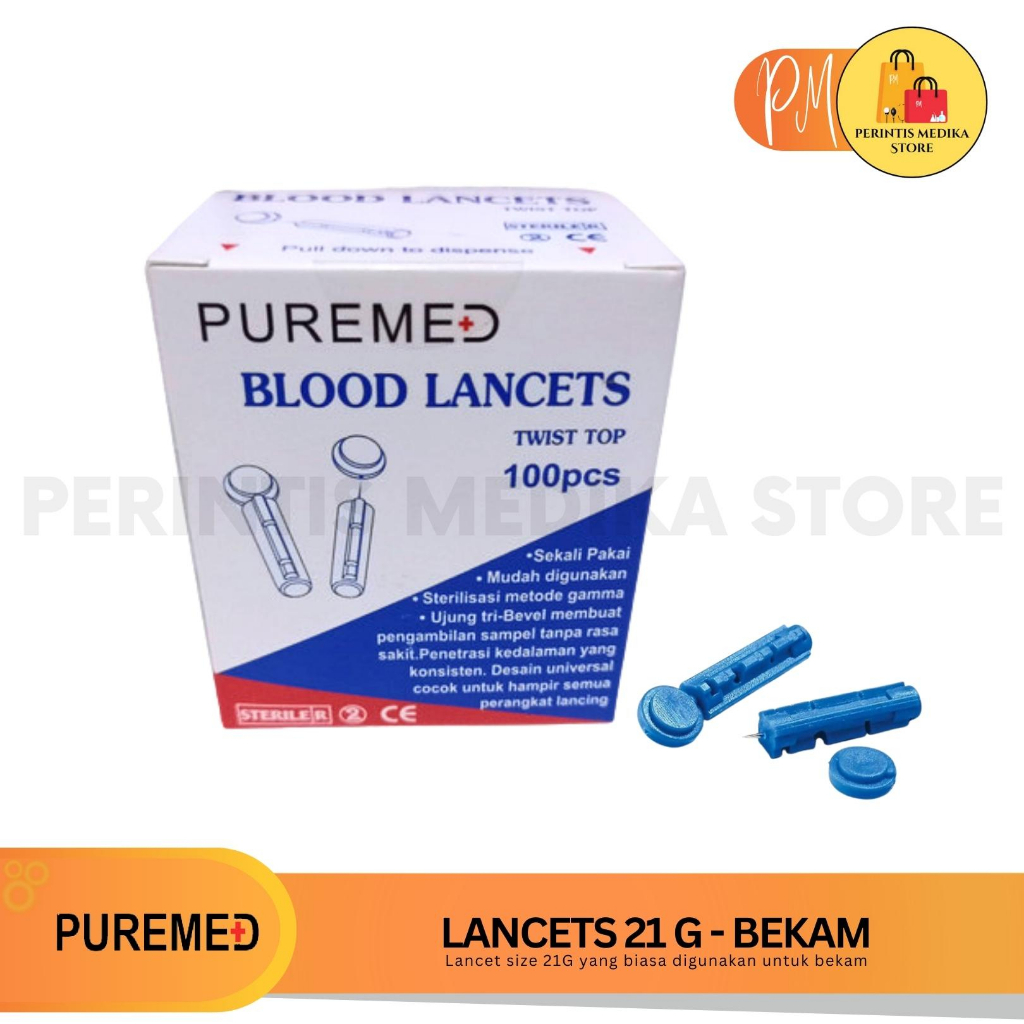 Puremed Jarum Bekam 21G l Lancet Bekam Size 21G