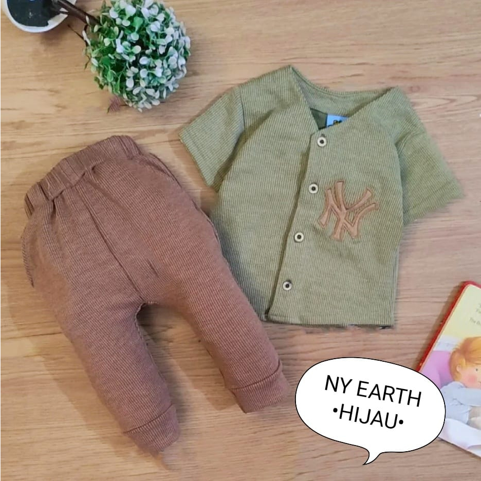 Setelan Baju Anak Laki - Laki / Baju Bayi Laki- Laki Motif Wool NY