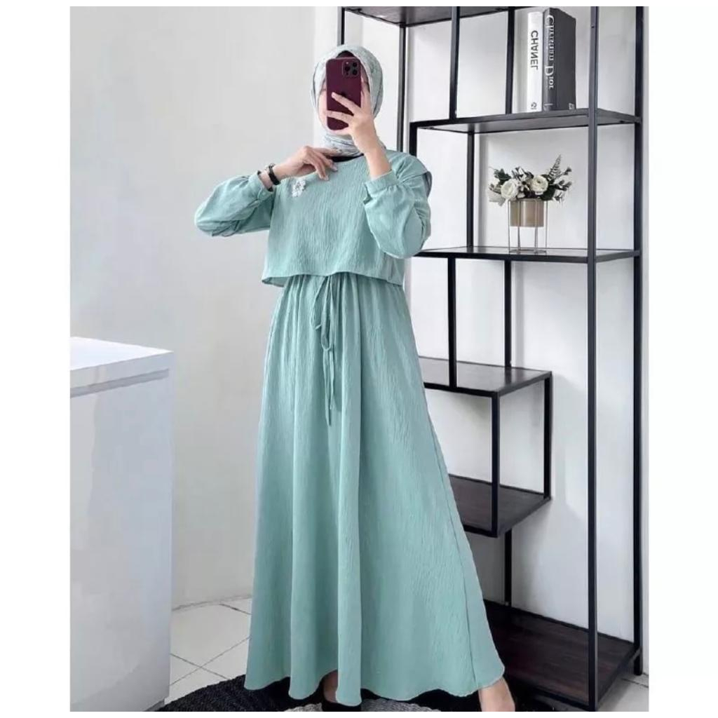 Glenca Dress/Zayyra Dress Pakaian Wanita