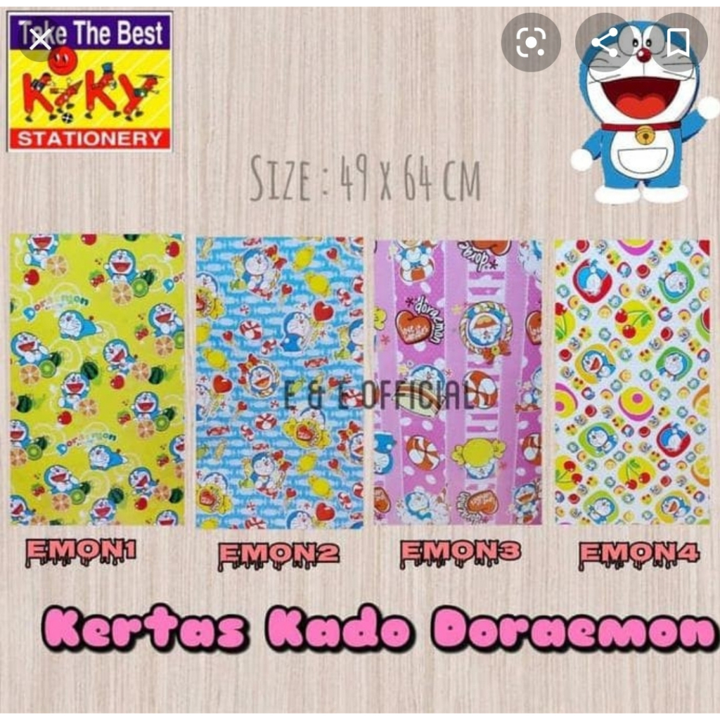 

50lembar KERTAS KADO TEBAL MOTIF FANCY DAN BATIK MEREK KIKY