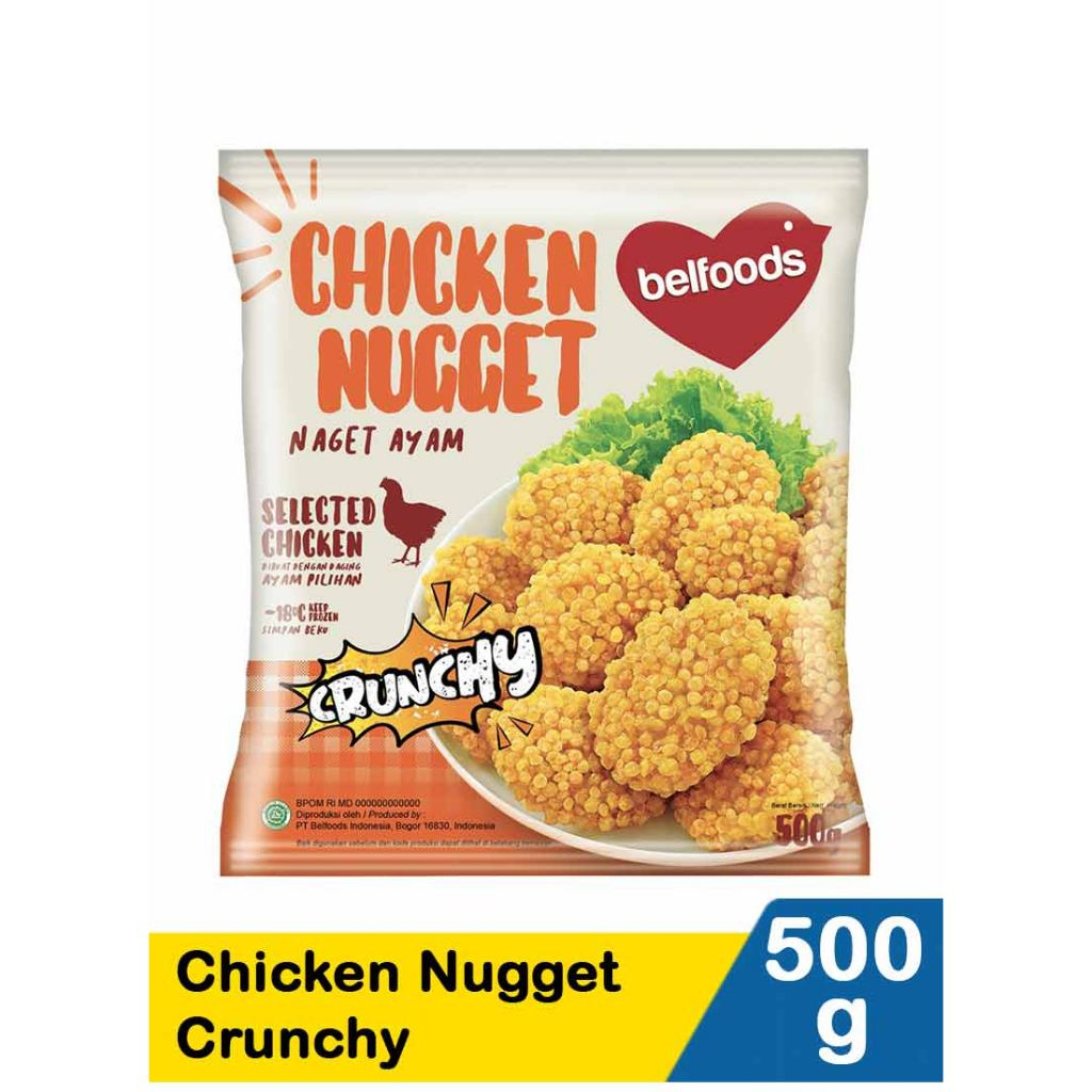 

Belfoods Chicken Nugget Crunchy 140gr/500gr